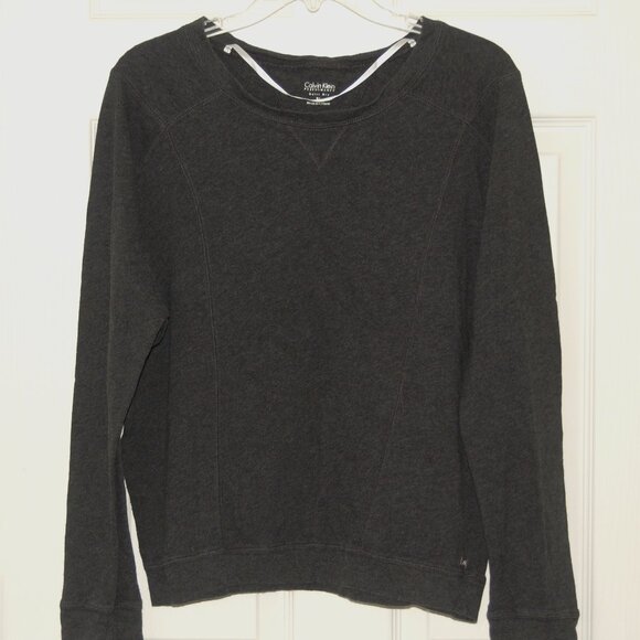 Calvin Klein Performance Top, Women XL (Bust: 52"), 100% Cotton, Dark Gray - Picture 2 of 7